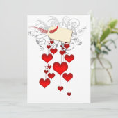 Invitations du coeur rouge (Debout devant)