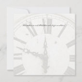 Invitations du compte à rebours du Nouvel An (Dos)