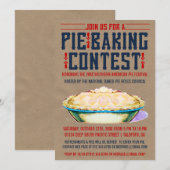 Invitations du concours de cuisson à tarte (Devant / Derrière)