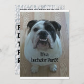 Invitations du Cool de Bulldog anglais (Devant / Derrière)