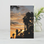 Invitations du coucher de soleil du Palm Tree de L (Debout devant)