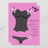 Invitations du créateur de la Bachelorette CUTE (Devant / Derrière)