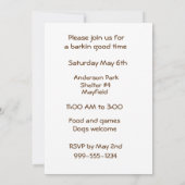 Invitations du Dachshund Green Lime (Dos)