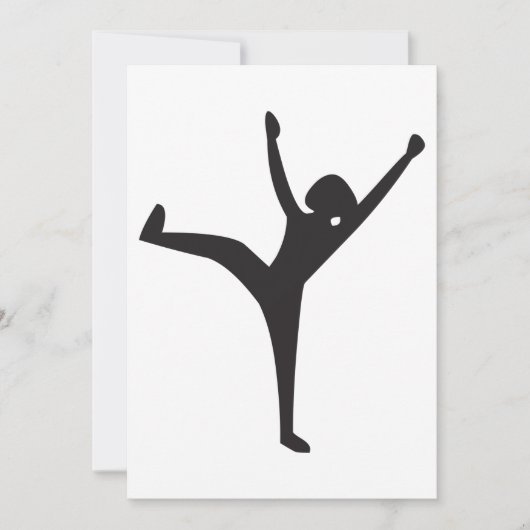 Invitations du danseur Silhouette (Devant)