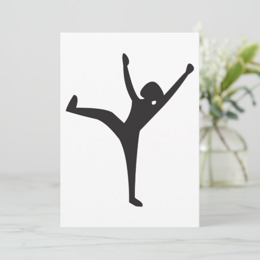 Invitations du danseur Silhouette (Debout devant)
