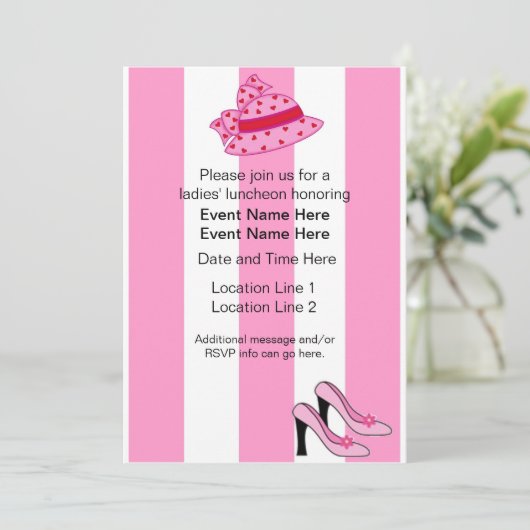 Invitations du déjeuner des dames faites sur (Debout devant)