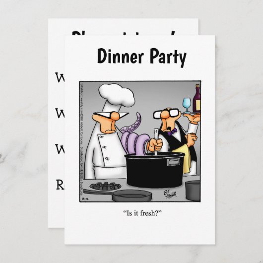 Invitations du dîner (Devant / Derrière)