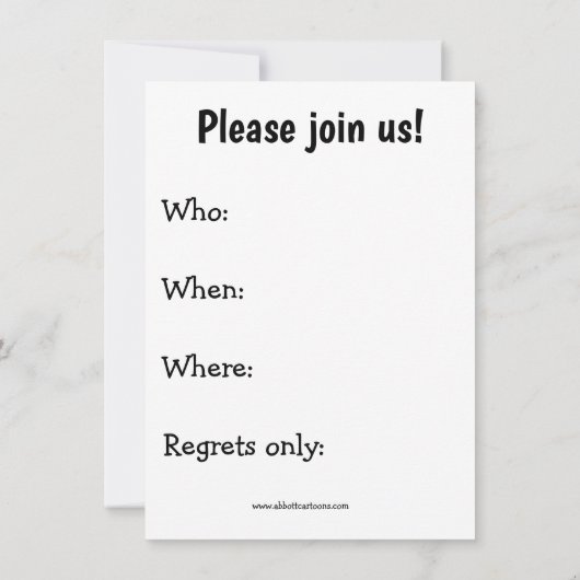 Invitations du dîner (Dos)