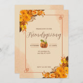 Invitations du Dîner d'action d'amitié (Devant / Derrière)