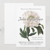 Invitations du dîner de répétition | Botanique vin (Devant / Derrière)