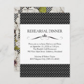 Invitations du dîner de répétition de fleurs (Devant / Derrière)