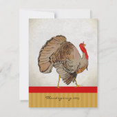 Invitations Du Dîner De Thanksgiving Turquie (Dos)