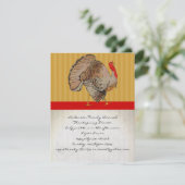 Invitations Du Dîner De Thanksgiving Turquie (Debout devant)