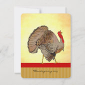 Invitations Du Dîner De Thanksgiving Turquie (Dos)