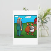 Invitations du dîner d'Humour de Thanksgiving (Debout devant)