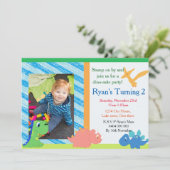 Invitations du Dinosaur Party (Debout devant)