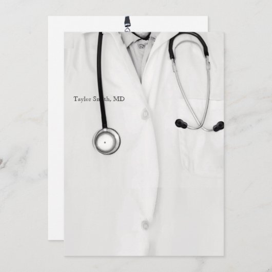 Invitations du Docteur Graduation (Devant / Derrière)