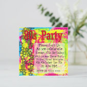 Invitations du Fluro Party des années 80 (Debout devant)