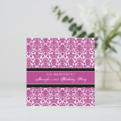 Invitations du Fuchsia Damask 21e anniversaire (Debout devant)