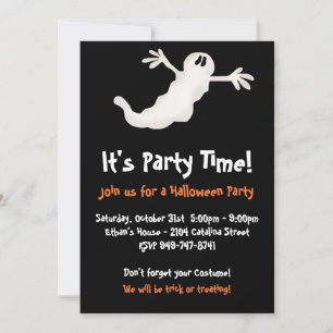 Invitations du Ghost Halloween Party
