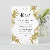 Invitations du Gold Pineapple Luau Party (Debout devant)