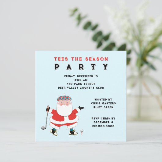 Invitations du Golf Party (Debout devant)