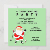 Invitations du Golf Party (Devant)