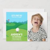Invitations du Golf Party avec photo (Devant)