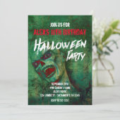 Invitations du Green Zombie Halloween Party (Debout devant)