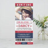 Invitations du groupe de baseball Graduation Party (Debout devant)