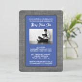 Invitations du groupe de diplômés [bleu] (Debout devant)