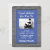 Invitations du groupe de diplômés [bleu] (Devant)