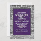 Invitations du groupe de diplômés [pourpre] (Dos)