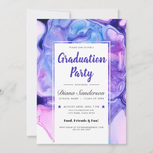 Invitations du groupe de graduation Ethereal Wave (Devant)