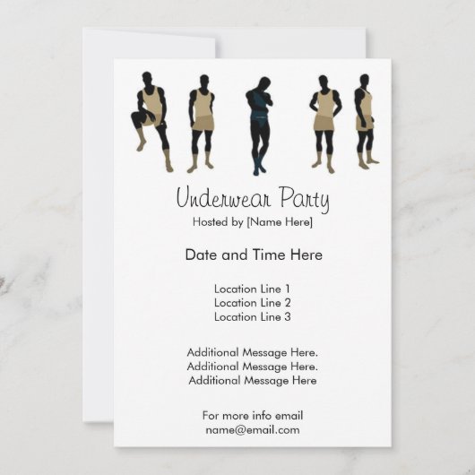 Invitations du groupe de sous-vêtements (Devant)