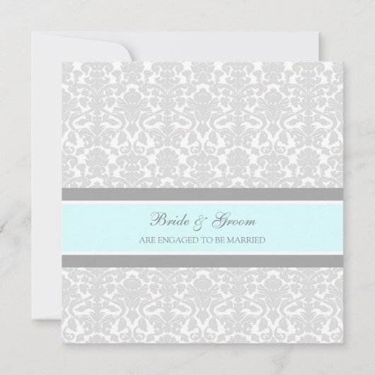 Invitations du groupe d'engagement Blue Grey Damas (Dos)