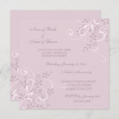 Invitations du groupe d'engagement floral pourpre (Devant / Derrière)