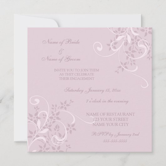 Invitations du groupe d'engagement floral pourpre (Devant)