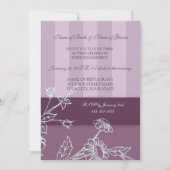 Invitations du groupe d'engagement floral pourpre (Devant)