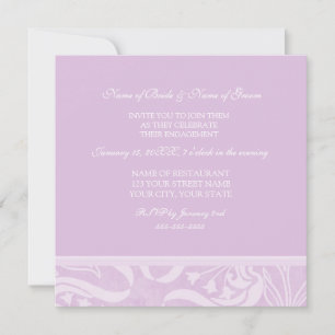 Invitations du groupe d'engagement Lavender Swirl