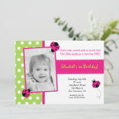 Invitations du groupe Ladybug BIrthday (Debout devant)