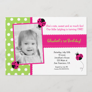 Invitations du groupe Ladybug BIrthday