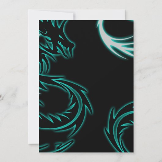 Invitations du groupe UV Blackout Dragon (Dos)