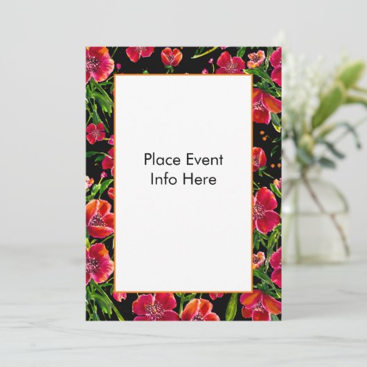 Invitations du jardin de pavot (Debout devant)