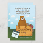 Invitations du jour de la marmotte (Devant / Derrière)