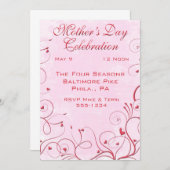 Invitations du jour de mère (Devant / Derrière)