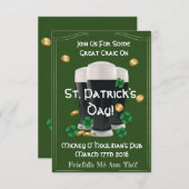 Invitations du jour de véritable St Patrick (Devant / Derrière)
