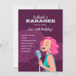 Invitations du Karaoke Party
