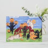 Invitations du Labradors Halloween Party (Debout devant)