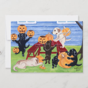 Invitations du Labradors Halloween Party